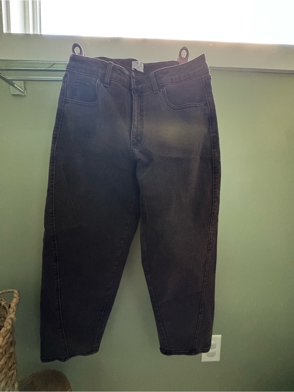 Time and Tru Women's Brown Barrel Jeans